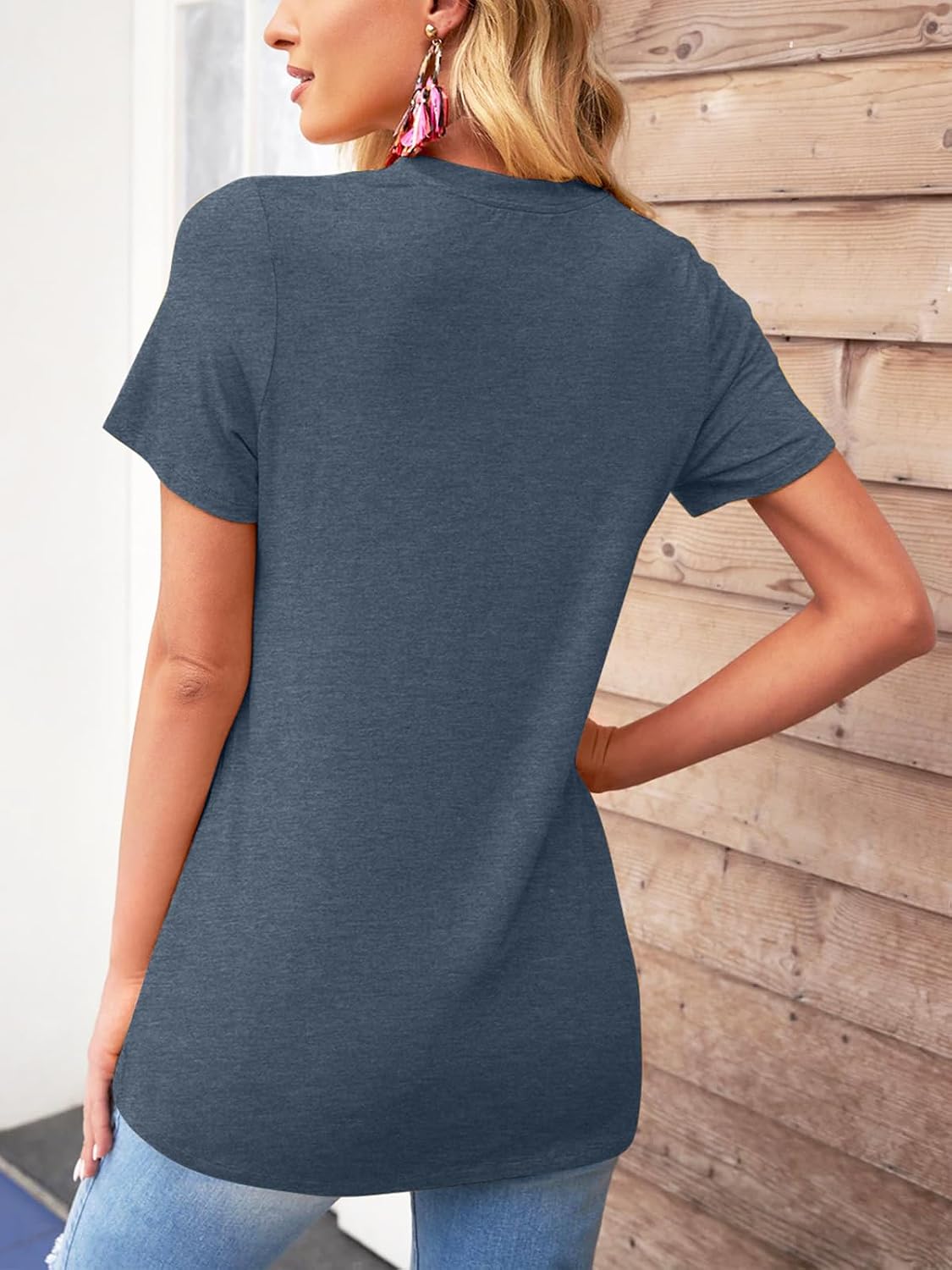 TAKEYAL Womens Graphic Tees Short Sleeve T Shirts image 5