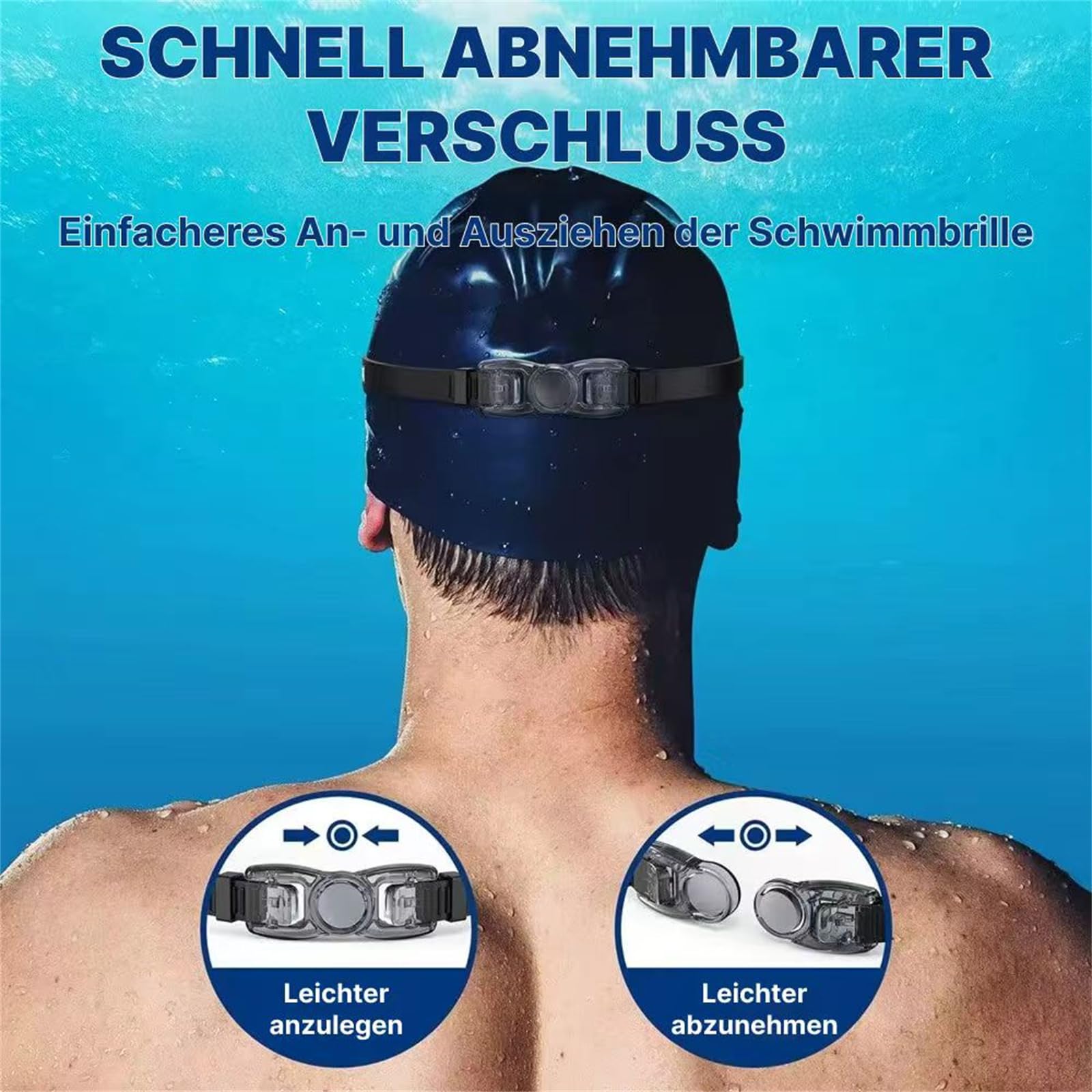 hydrinvis schwimmbrille UV-Schutz Schwimmbrillen für Erwachsene mit Antibeschlag, Auslaufsicher und Komfortabel Ideal für Männer und Frauen