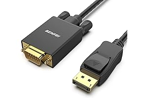 Benfei DisplayPort to VGA Cable: Reliable Uni-Directional DP to VGA Connection