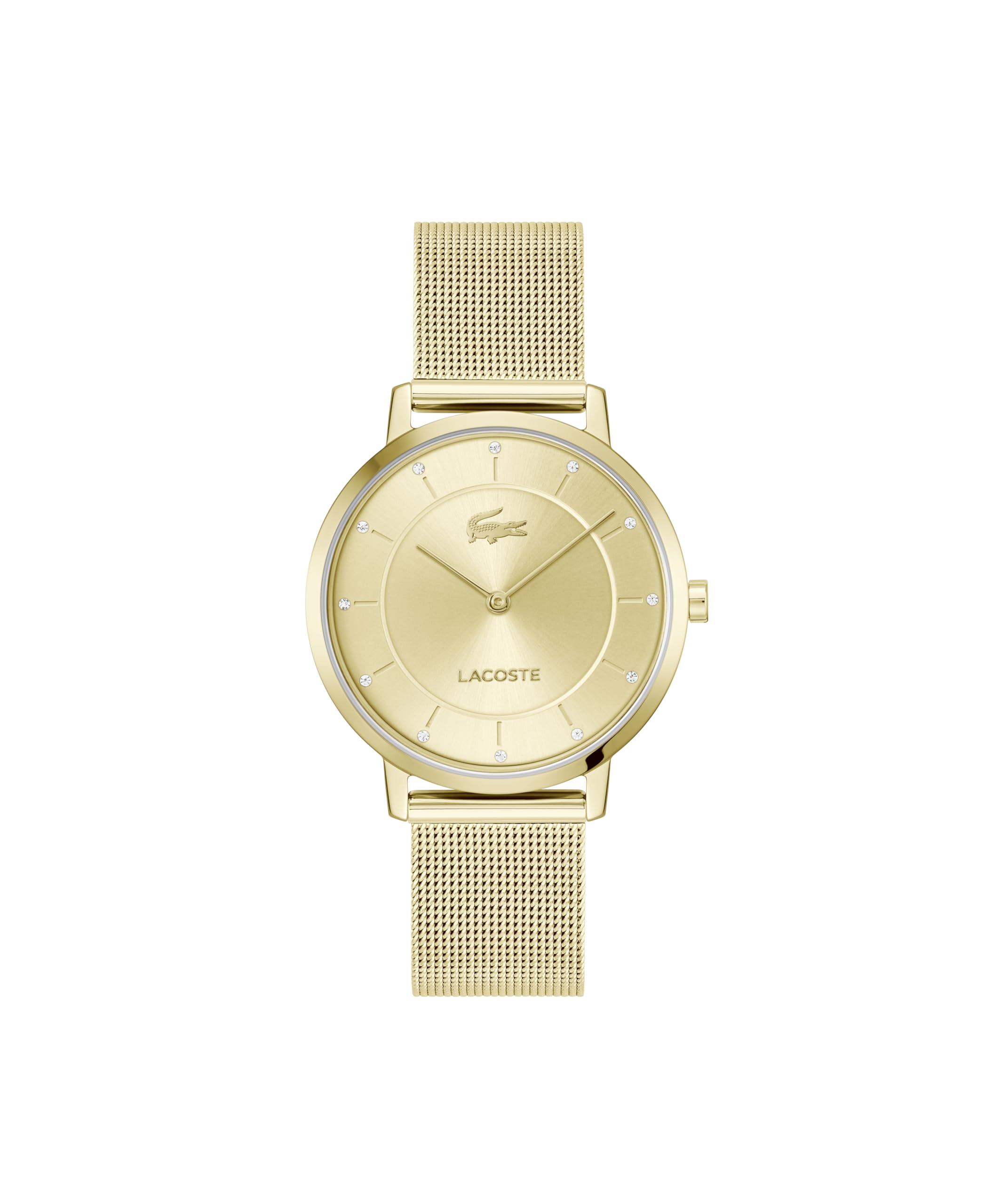 Lacoste Montre Analogique à Quartz Femme Crocorigin Acier Inoxydable Mesh