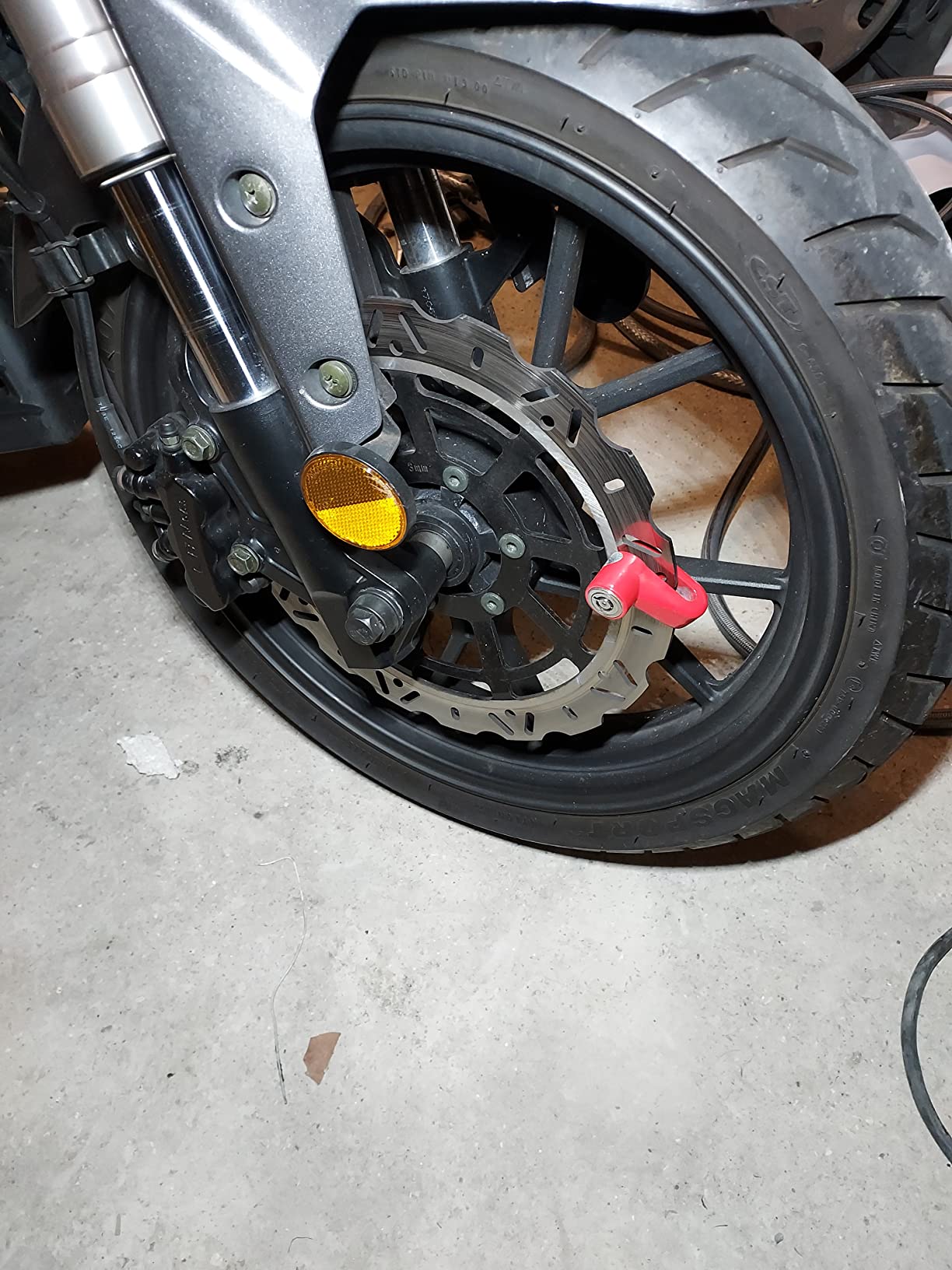 Disc Brake Lock, Motorcycle Alarm Disc Lock, Motorbike Bike Scooter ...