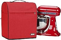 Vista 8 de HOMEST - Funda para batidora de pie compatible con KitchenAid Bowl Lift, cubierta antipolvo con bolsillo de cierre para accesorios