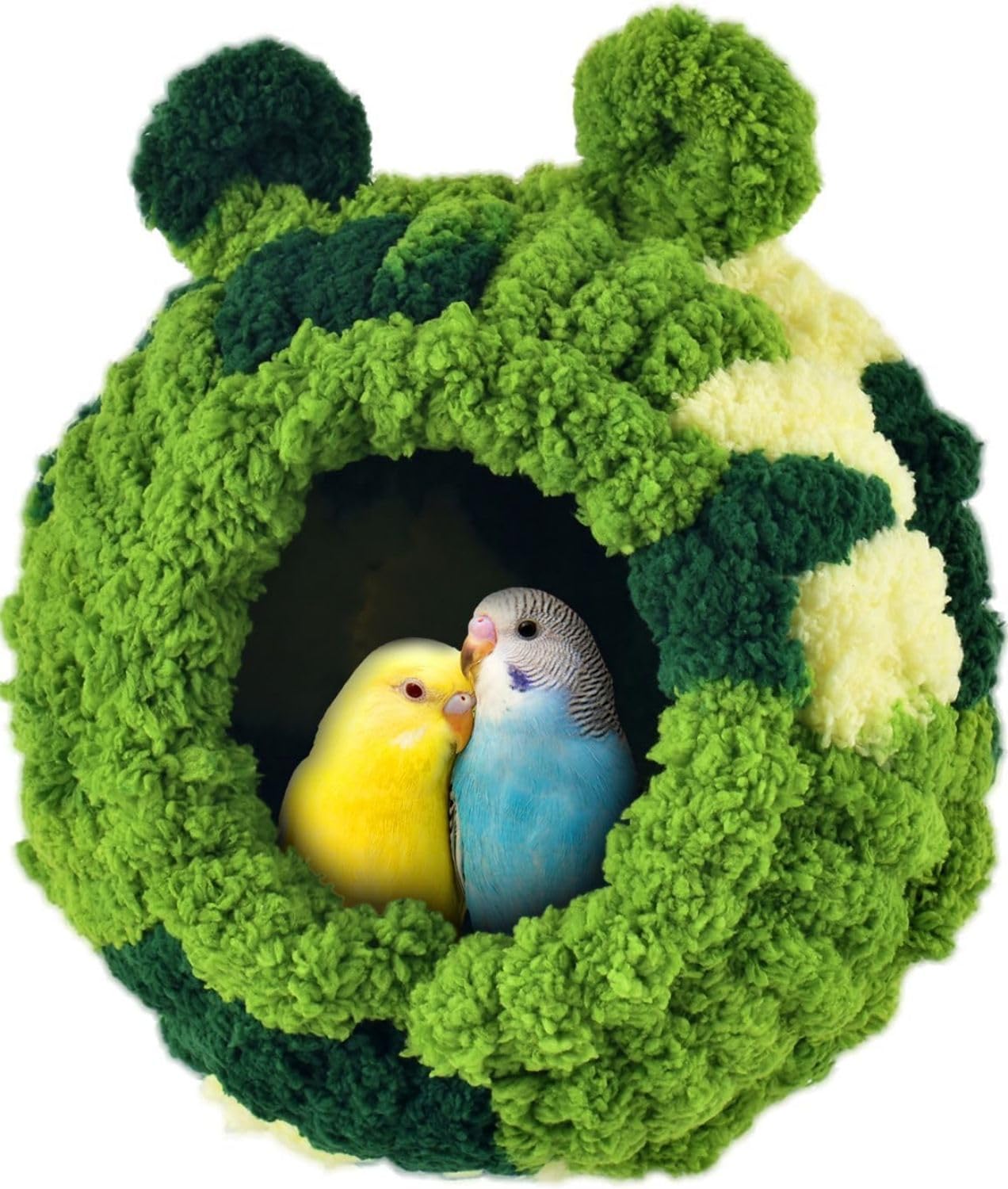 Azonee Bird Nest, Parrot Breeding House Conure Snuggle Hut for Budgie, Parakeet, Cockatiel, Conure, Lovebird, Canary, Finch, Hamster, Small Pets