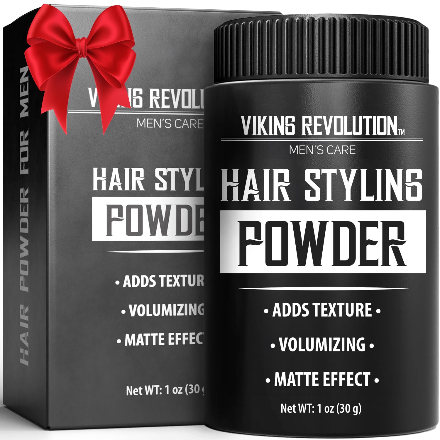 Viking Revolution Hair Styling Powder for Men - Hair Powder for Men Easy to Apply - Texturizing, Mattifying and Volumizing - Residue Free (1 Oz - 1 Pack)