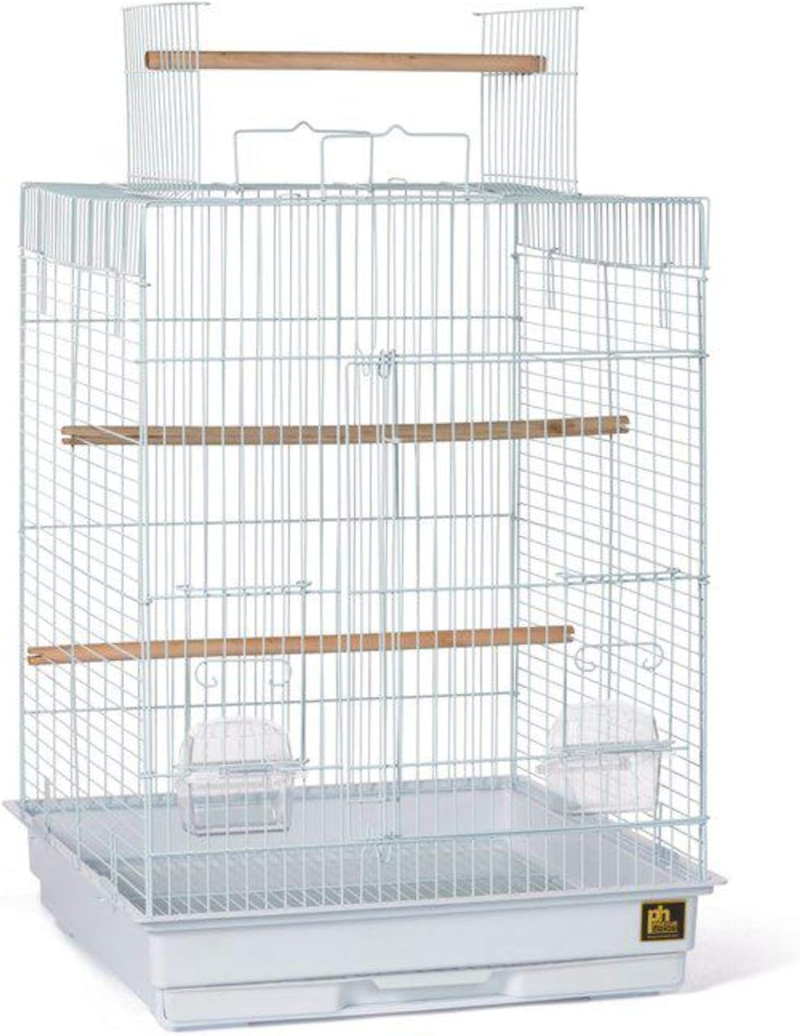 Prevue Top Opening Bird Cage Wht/Wht