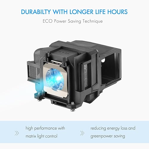 Miniatura 2 de AWO V13H010L78 Bombilla de repuesto con carcasa para EPSON ELPLP78 PowerLite Home Cinema 2030 2040 2045 2000 730HD 740HD 725HD VS230 VS330 VS335W