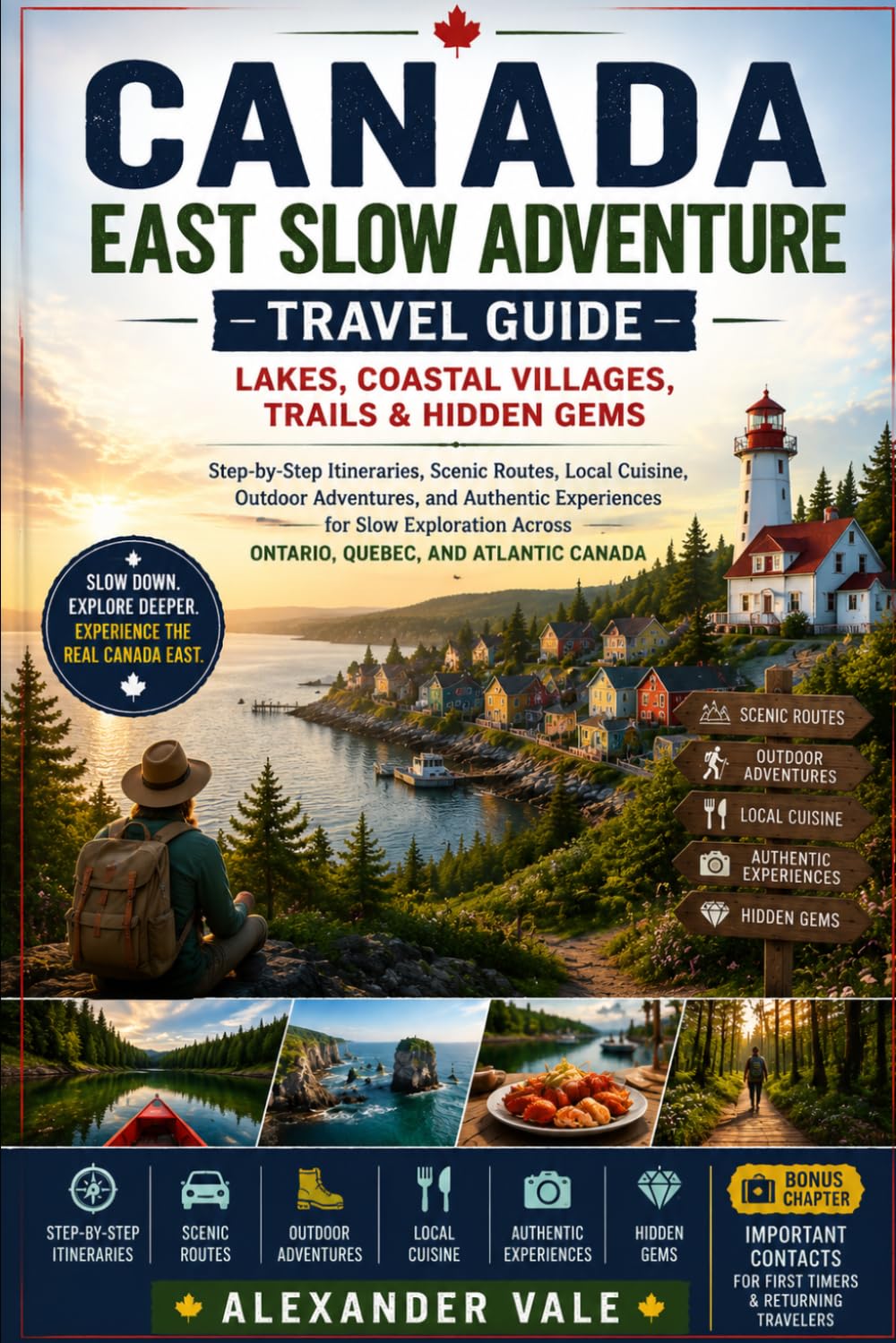 Canada East Slow Adventure Travel Guide: Lakes, Coastal Villages, Trails & Hidden Gems: Step-by-Step Itineraries, Scenic Routes, Local Cuisine, ... Across Ontario, Quebec, and Atlantic Canada