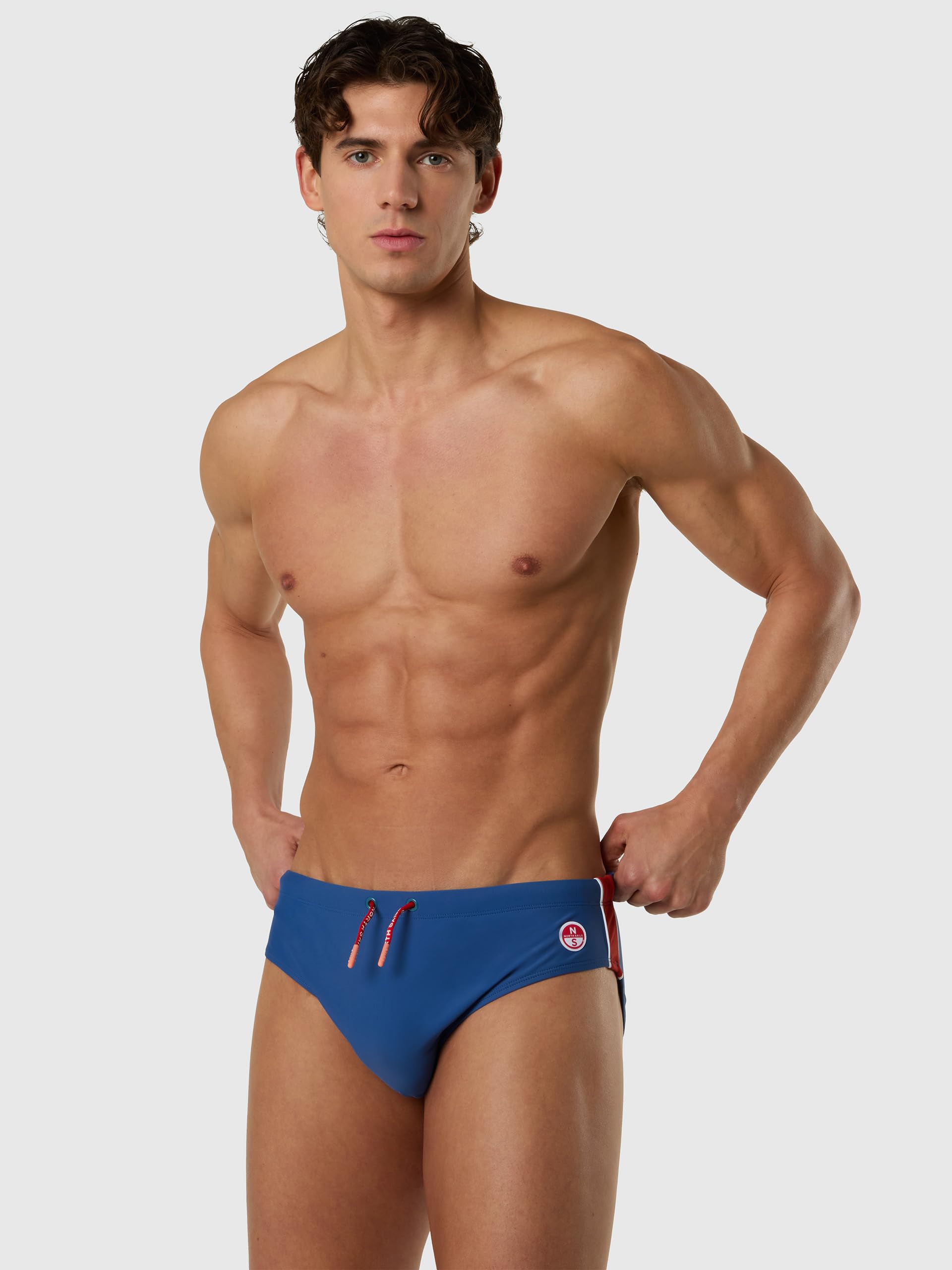 NORTH SAILS Slip Mare Uomo in Nylon Riciclato Stretch a Righe