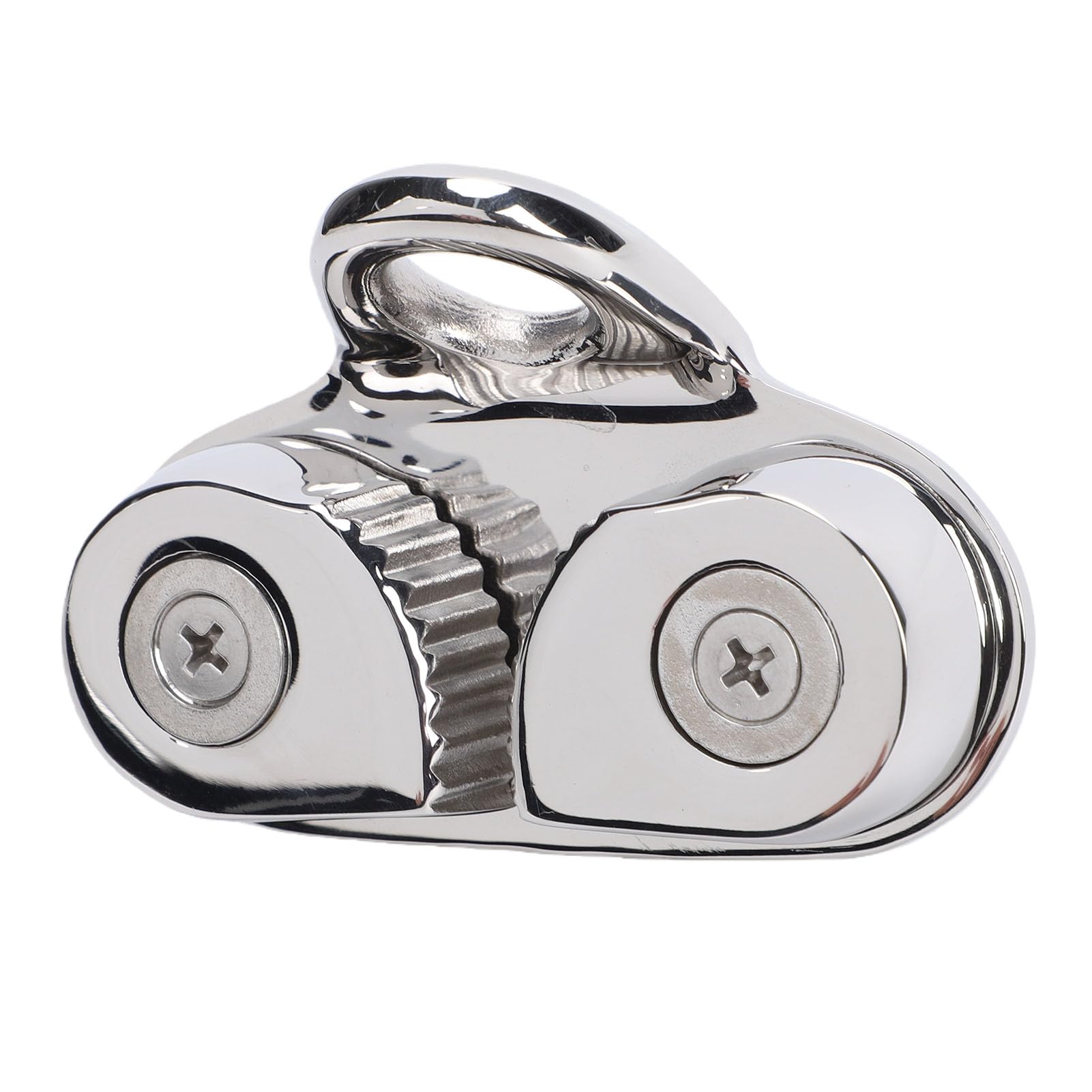 Chiyyak Cam Cleat Rope Clamp Jammer 316 Stainless Steel High Load Capacity for 10-16mm Rope with Flared Entry Easy Adjustment for Sailboat Kayak Canoe