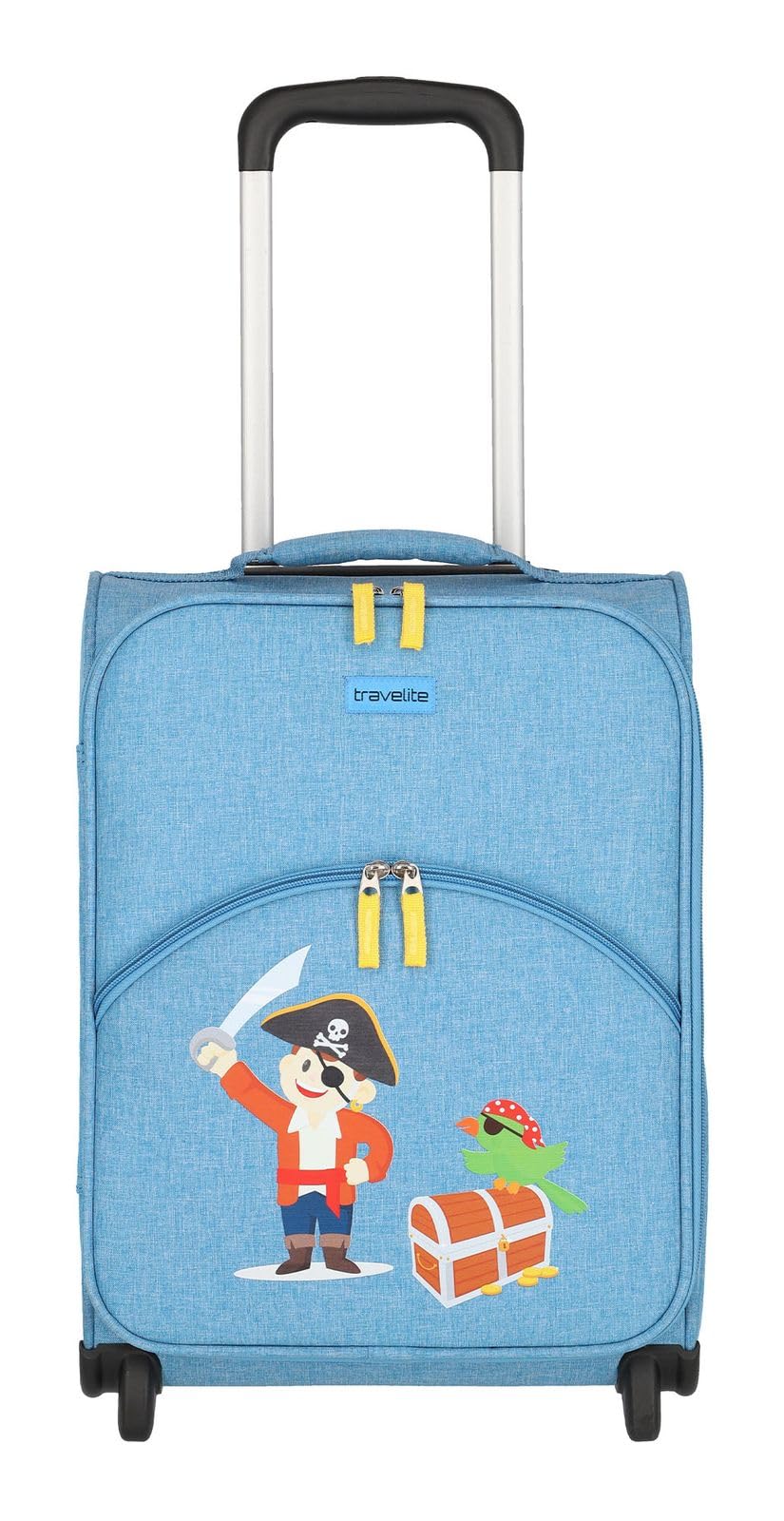 Travelite Kinderkoffer mit 2 Rollen, Kindergepäck für Mini-Weltentdecker, Youngster, Handgepäck Reisekoffer Kindertrolley, 44cm, 20 Liter, 1,9kg