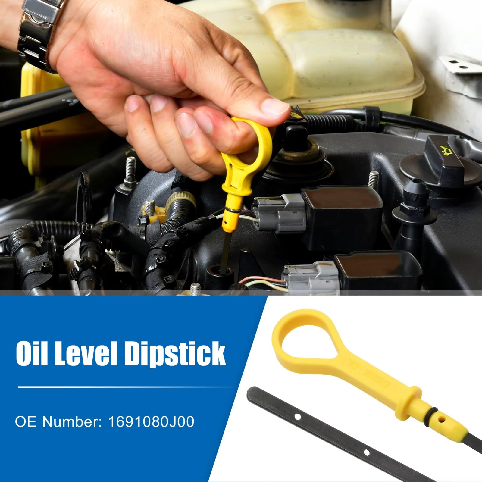 Asta di Livello Olio Motore per Suzuki SX4 Base Sport 2.0L L4 - Benzina 2007 2008 2009 Asta di Livello Olio Motore Auto 1691080J00