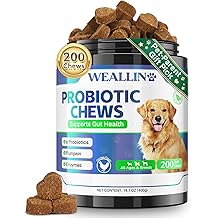 200 PCS Probiotics for Dogs - Dog Probiotic Chews for Gut Health, Digestive Support &amp; Itchy Skin Relief Pet Diarrhea Gas Treatment - Probiotics, Digestive Enzymes, Prebiotics, Pumpkin