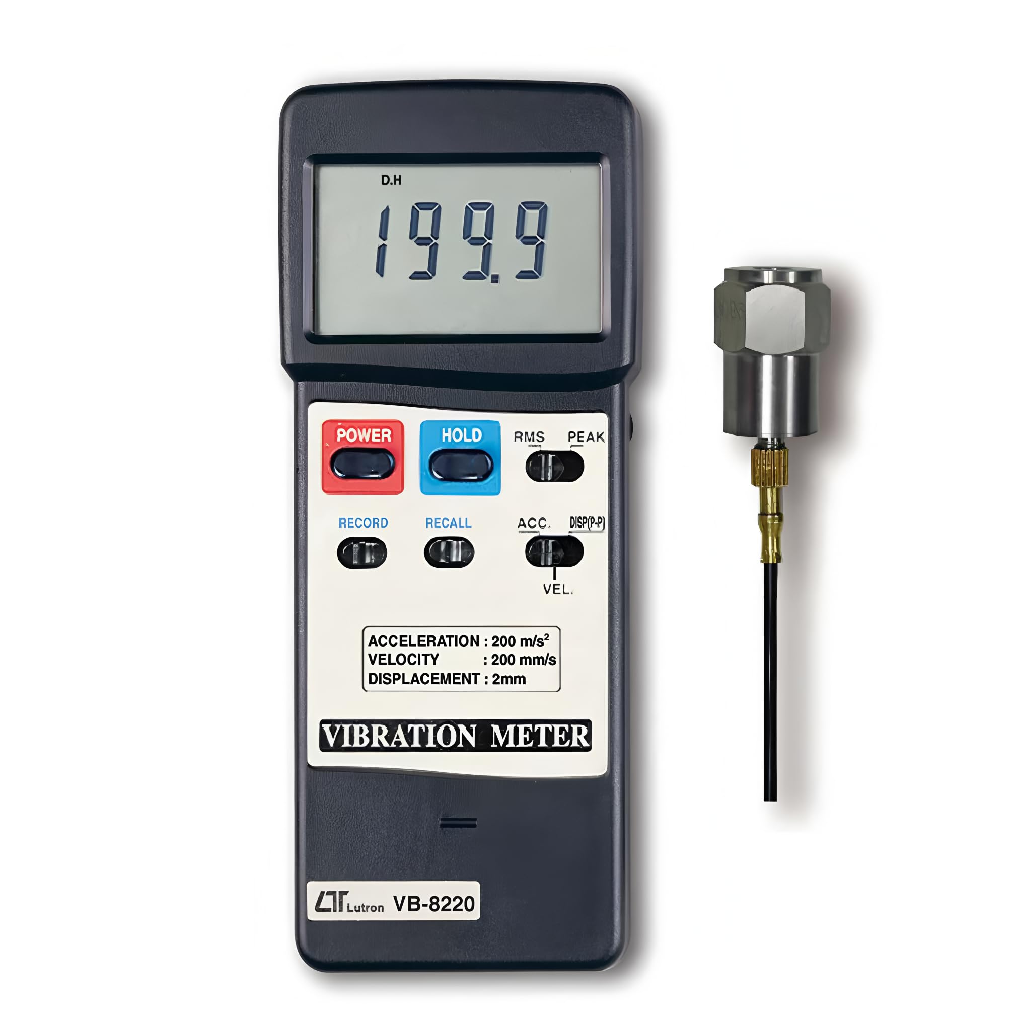 i-POOK Vibration Analyzer Vibration Tester VB-8220 Portable Vibration Meter Tester Measures velocity and acceleration range of 10 Hz to 1 kHz with RS232 Color LCD Digital Vibration Analyzer