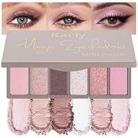 Vista 26 de Maquillaje de sombra de ojos color crema con purpurina individual champán, sombra de ojos en crema de oro rosa para mujeres, sombra de ojos