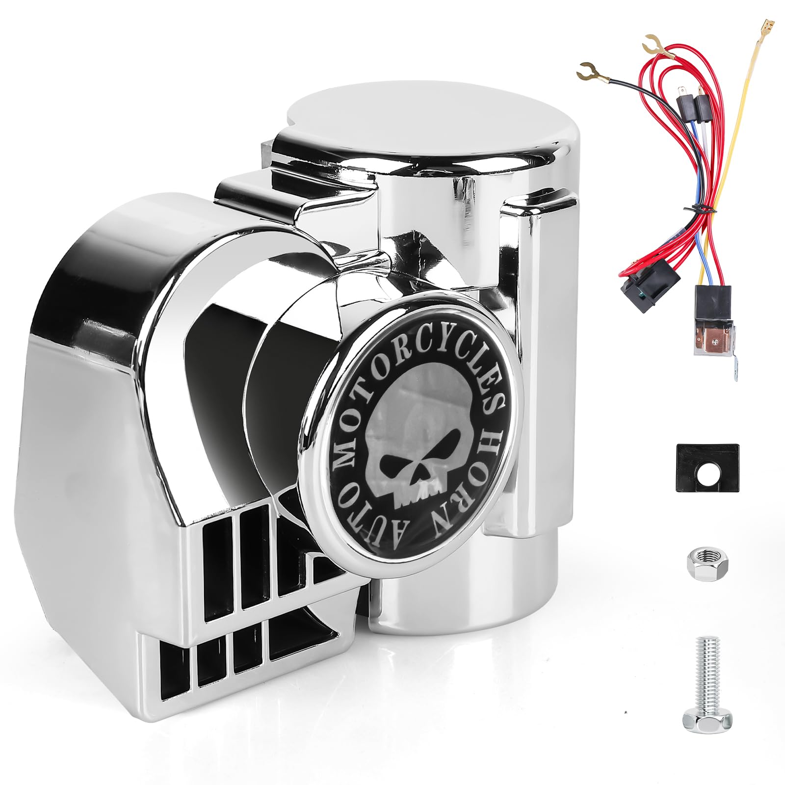 Kit per clacson a sirena per auto, 12 V, kit per clacson ad aria compressa, corno a lumaca per barca elettrica, pickup jeep