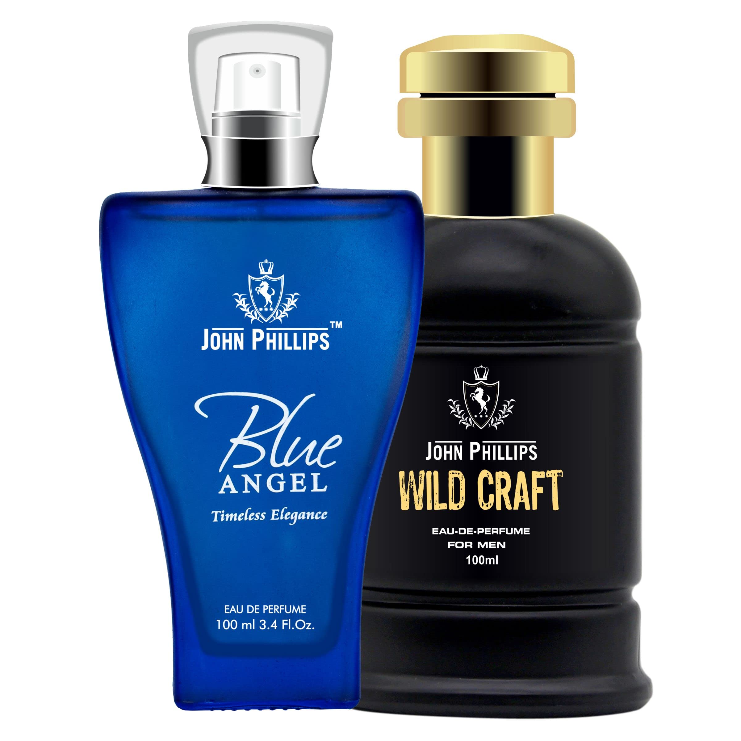 John Phillips Men Women BLUE ANGEL WILDCRAFT Long Lasting Combo Eau  de Parfum (100 100ml)