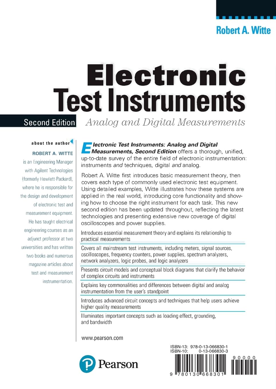 Electronic Test Instruments: Analog and Digital Measurements, Second Edition