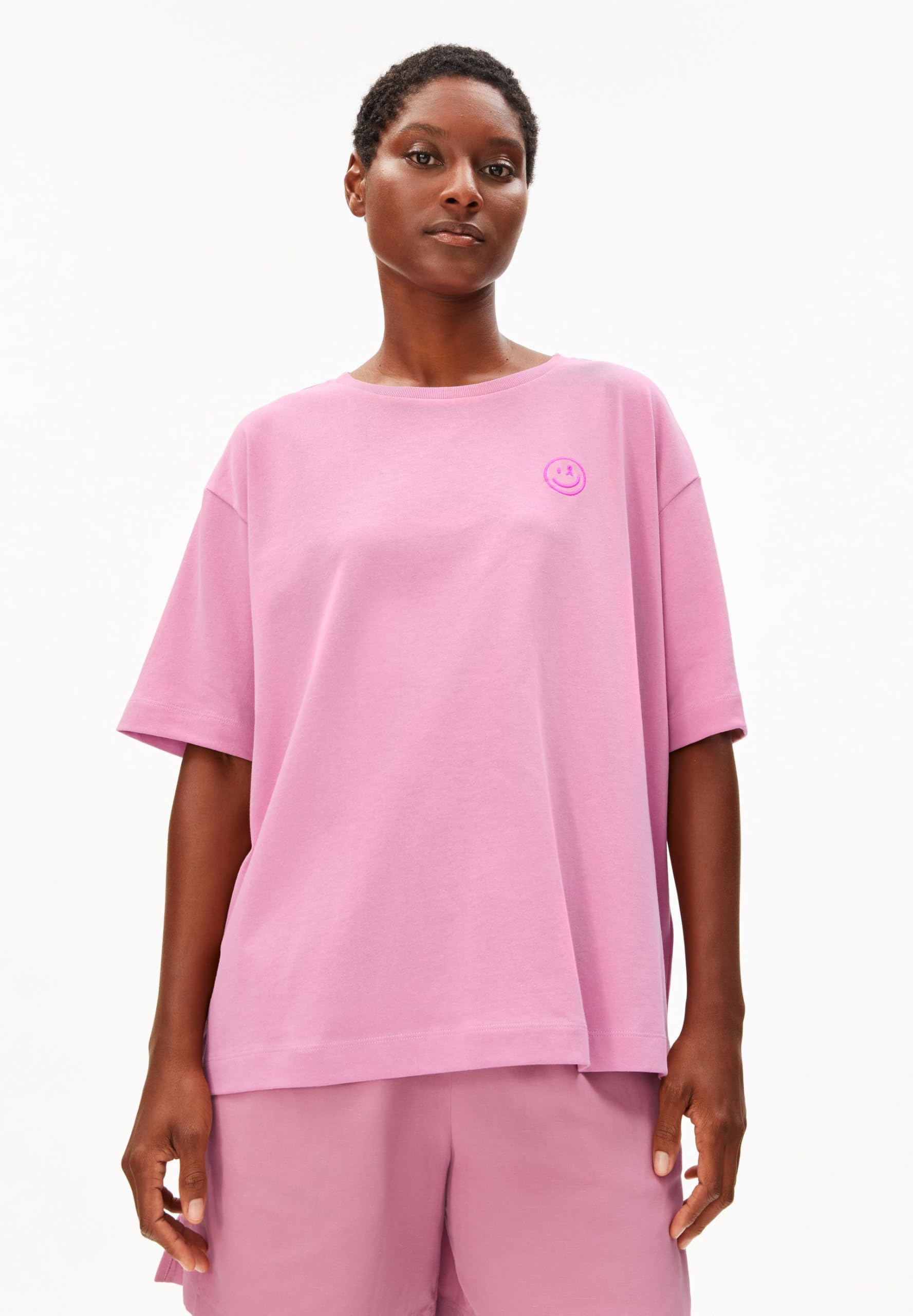 ARMEDANGELS Damen T-Shirt aus 100% Bio-Baumwolle GIANNAA Difference Oversized Fit