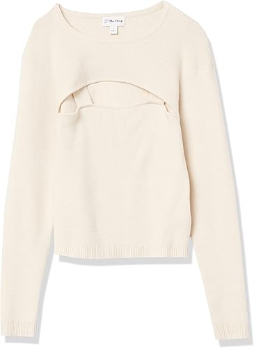 Vista 6 de The Drop Women's Nomi Cropped Sweater Top