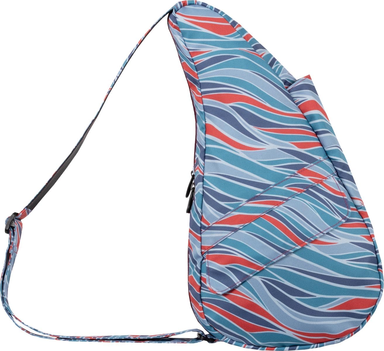 AmeriBag 17" Recyled Poly Print Healthy Back Bag Ergonomic Crossbody Sling for Everyday Use, Travel & Walking Comfort - Image 2