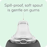 Vista 3 de NUK Vaso para aprendices, 5 onzas, paquete de 2, nubes y estrellas, sin BPA, a prueba de derrames