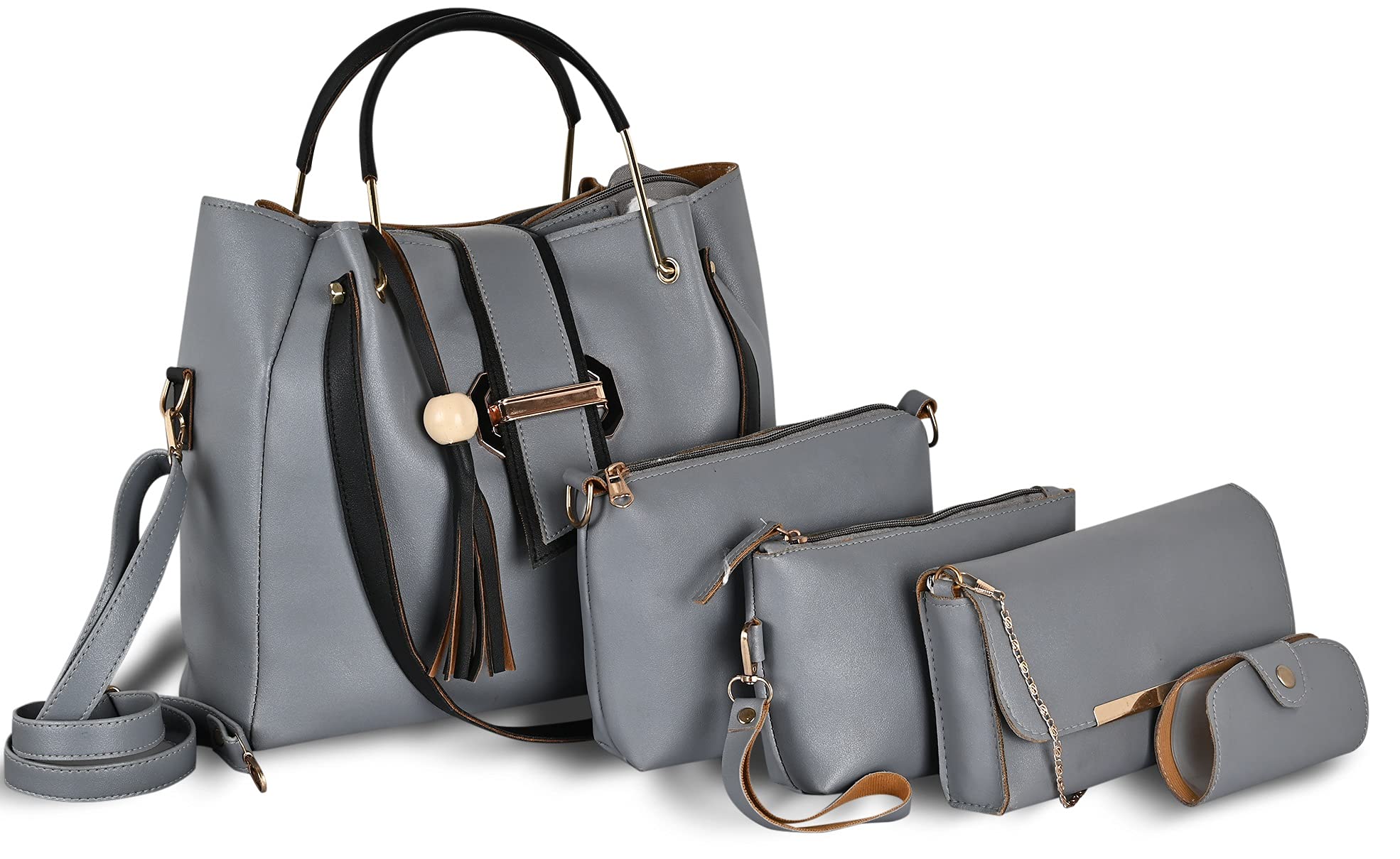 See full amazon price history chart for Fargo Leatherette Handbag For Women And Girls Combo Set Of 5 (Grey_FGO-269) Fargo Leatherette Handbag For Women And Girls Combo Set Of 5 (Grey_FGO-269) (B09DXC8HSL) Amazon Price History, Amazon Price Tracker