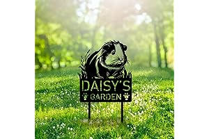 Premium Guinea Pig Remembrance Garden Stake - Honor Your Beloved Pet with a Personalized Memorial