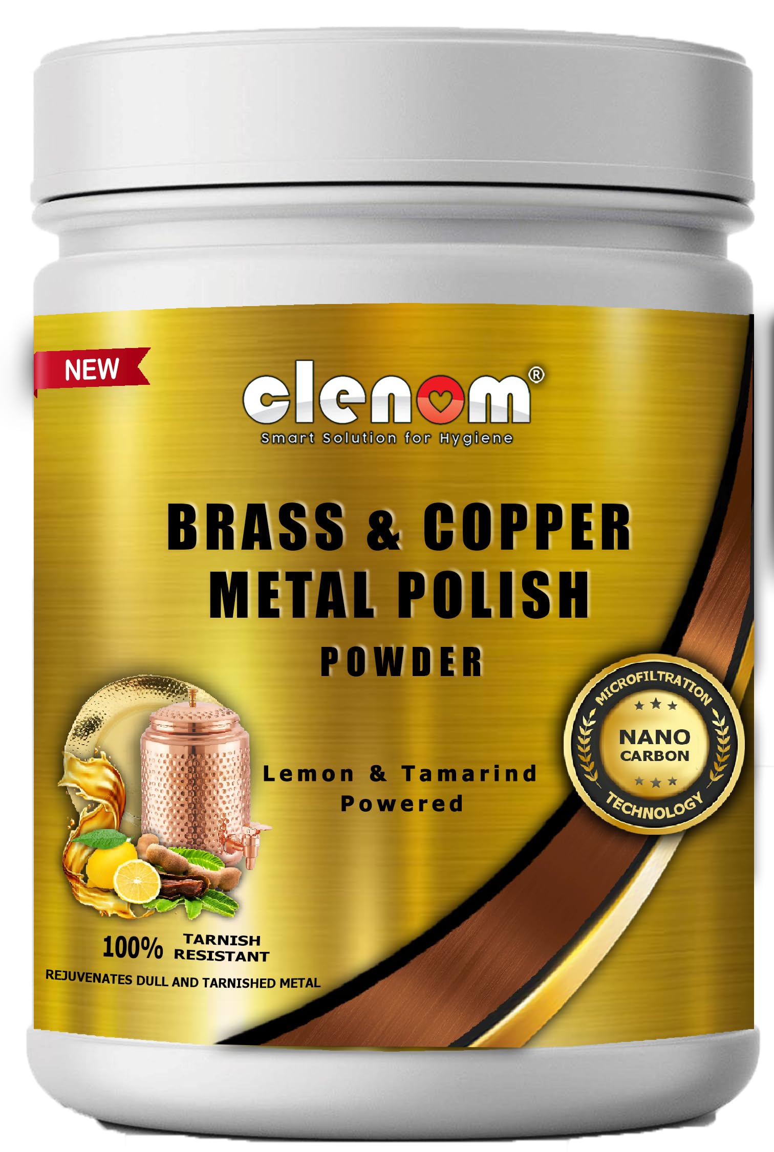 See full amazon price history chart for Clenom Instant Brass and Copper Metal Polish Powder (400g, Pack of 1) for Chrome, Copper, Brass, Bronze, Gold, Nickel and Stainless Steel. All Metal Polish | Long Lasting Shine, Safe Clenom Instant Brass and Copper Metal Polish Powder (400g, Pack of 1) for Chrome, Copper, Brass, Bronze, Gold, Nickel and Stainless Steel. All Metal Polish | Long Lasting Shine, Safe (B0CSL9WDGD) Amazon Price History, Amazon Price Tracker