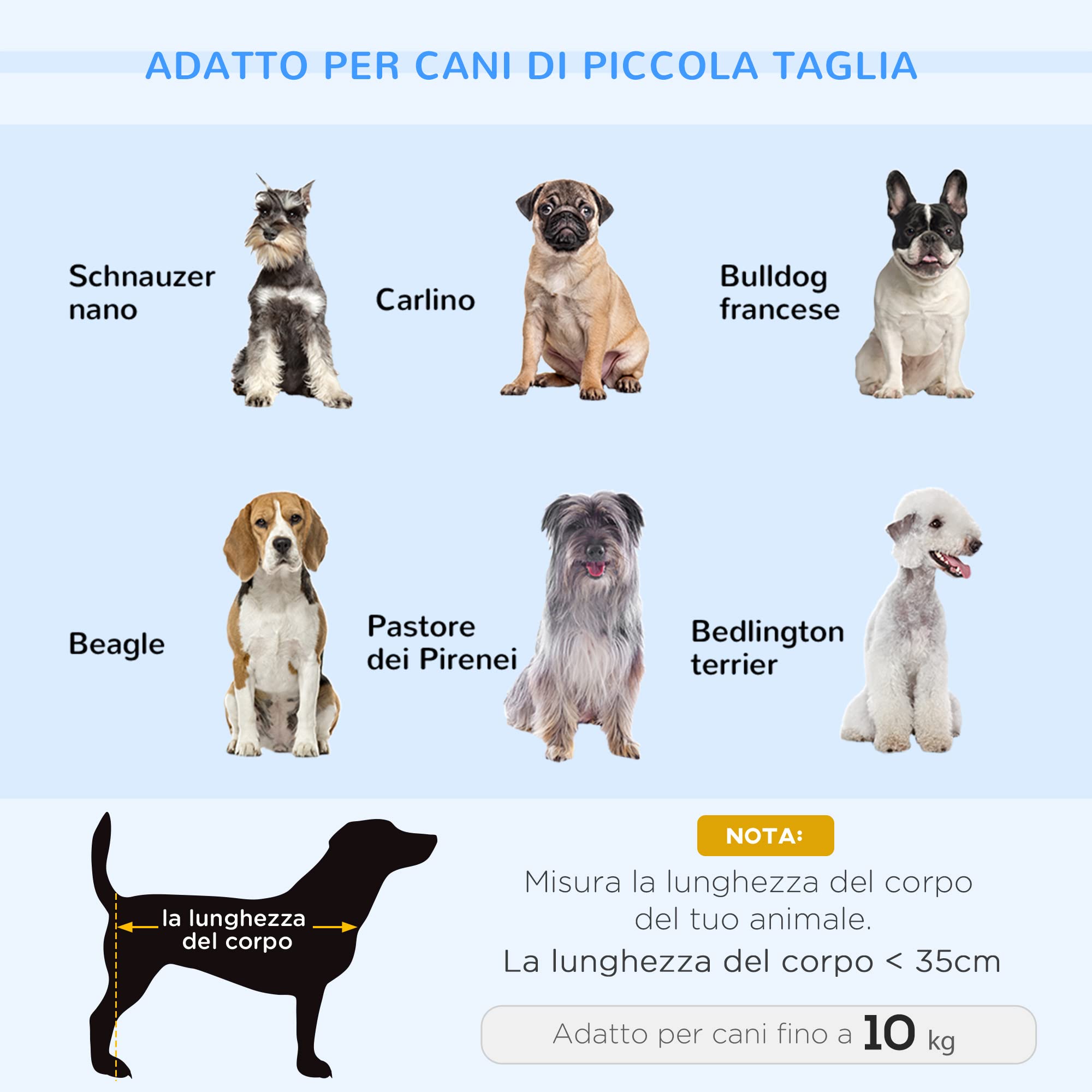 PawHut Cuccia per Cani da Interni, Divano per Gatti o Cani di Taglia Piccola e Media Max. 22.5kg, in Velluto Blu
