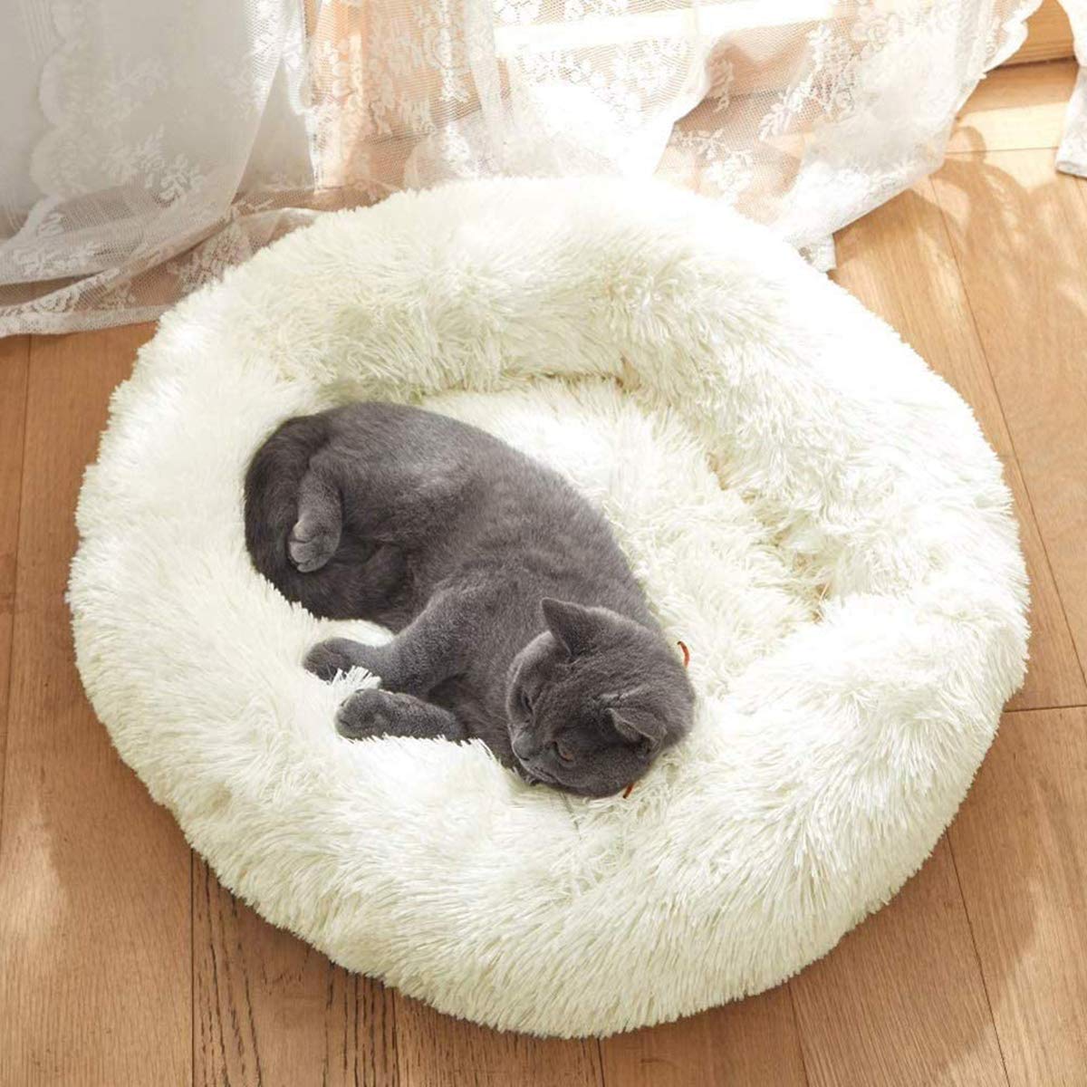 Ping Bu Beruhigendes Hundebett – Flauschiges Donut-Bett In XXL, Waschbar, Für Große Hunde & Katzen