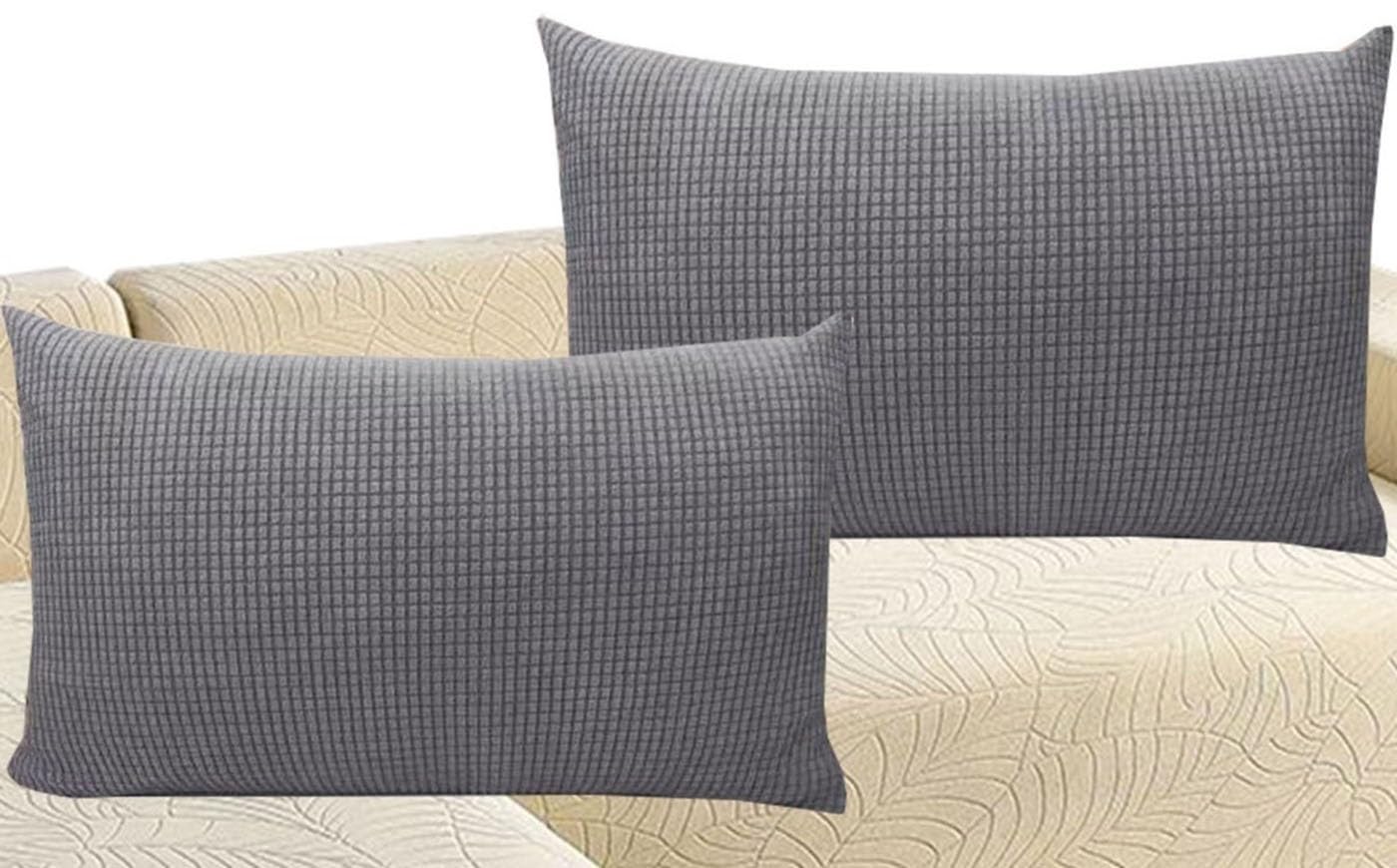 ZZDZW Pillowcases Decorative Throw Pillow Covers Soft Corduroy Pillow Covers Standard Queen King Size set of 2 Cushion Covers Cases for Living Room Couch Sofa Bed (Color : Dark Gray, Size : 60x70 cm)