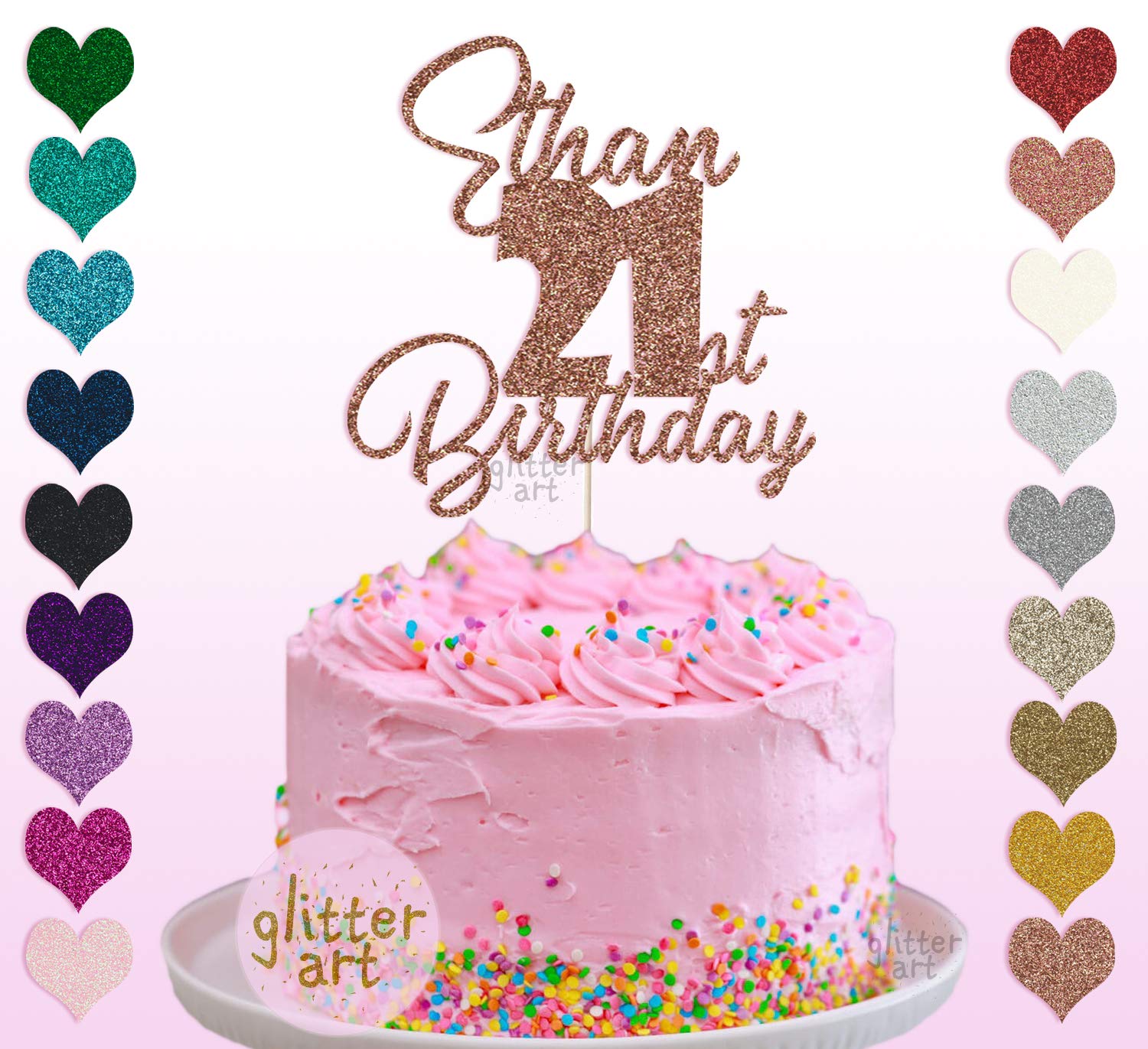 21st birthday girl cake