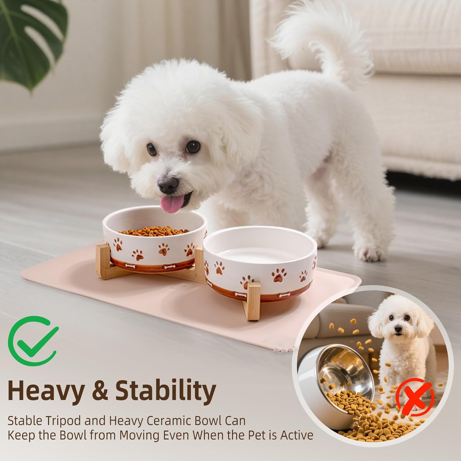 Stylish & Functional: Review of Dog Bowls with Wood Stand for Small Pets
