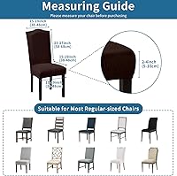 Vista 158 de Juego de 6 fundas elásticas para sillas de comedor, extraíbles y lavables, para sillas de comedor, hotel, ceremonia