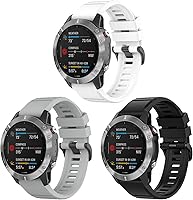 Vista 1 de Paquete de 3 correas compatibles con Garmin EPIX Gen2/Fenix 7/Fenix 6/Fenix 5/Approach S62/Quatix5/Forerunner935/COROS VERTIX/Instinct, repuesto