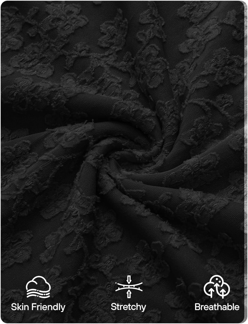 ZESICA Women's Fall Floral Long Sleeve Bodycon Dress 2026 Elegant V Neck Cocktail Party Long Midi Dresses - Image 7