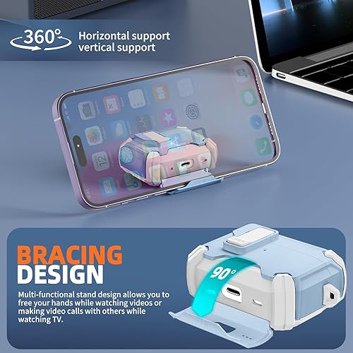 Vista 3 de Inesore Compatible con funda de AirPods Pro para 2ª/1ª generación con soporte para teléfono y kit de limpieza, compatible con Magsafe, bloqueo W-Sky