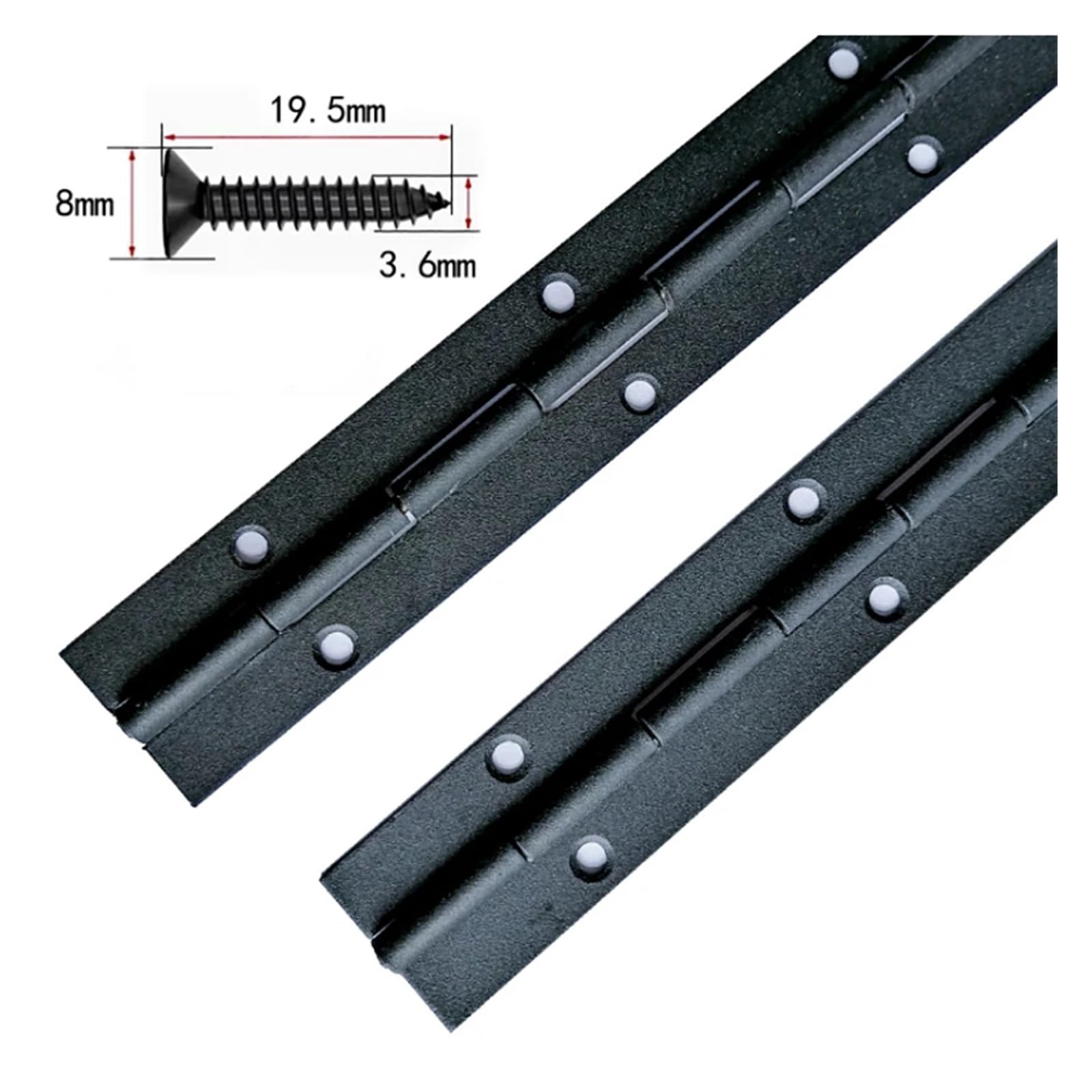 Bisagra larga para piano 2 uds 6in 8in 10in 12in 20in 24in 36in 48in bisagras de Piano continuas for puerta gabinete caja madera muebles armario marino(2pcs 48inx30mmx1.2mm)