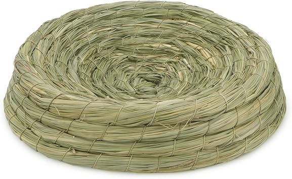 Wontee Bird Nest Parrot Breeding Nest Bed Bird Cage House for Pigeon Dove Parakeet Cockatiel Conure African Greys (B: Grass nest)