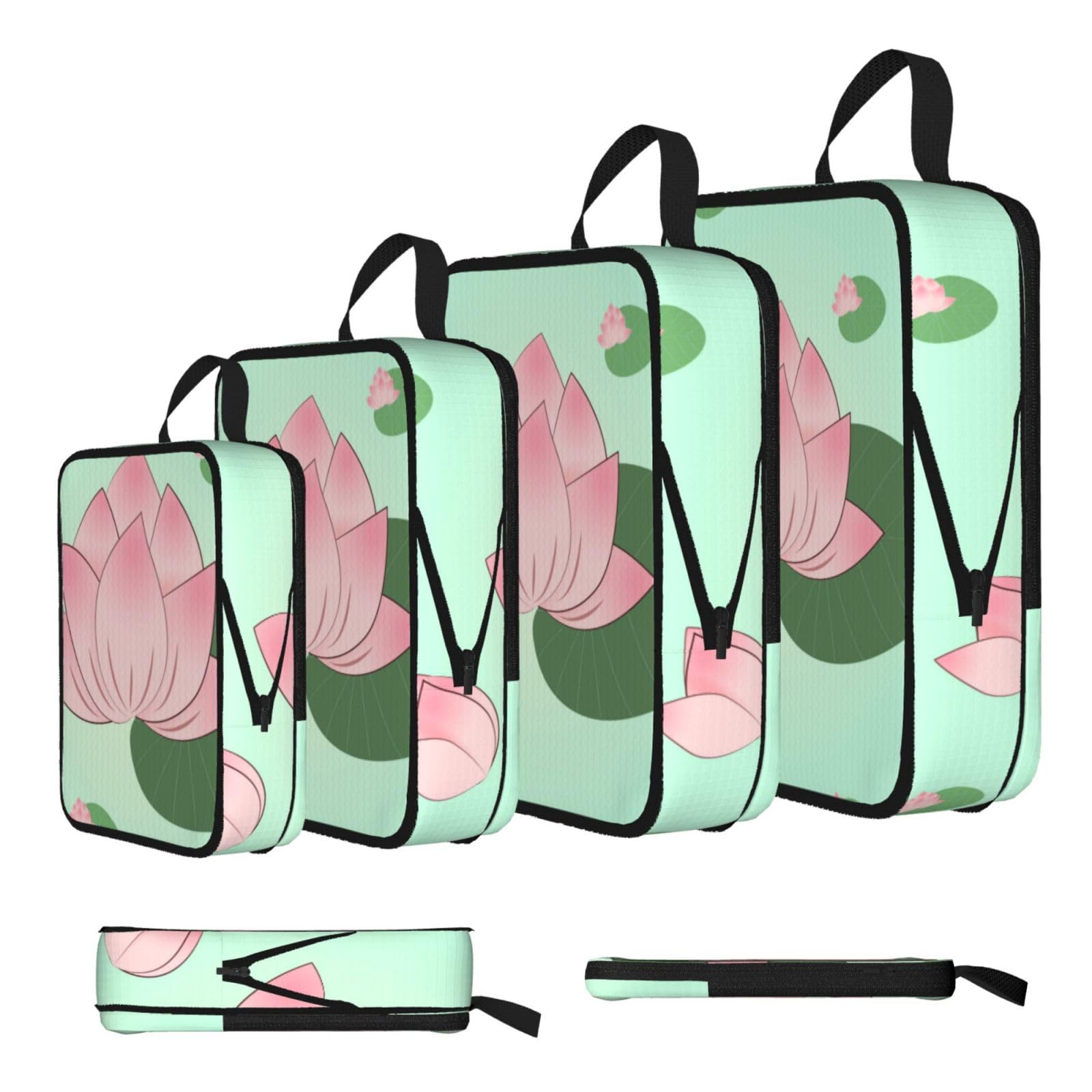 Lotus flowers waiting to bloom Compression Packing Cubes 4 Piece Set