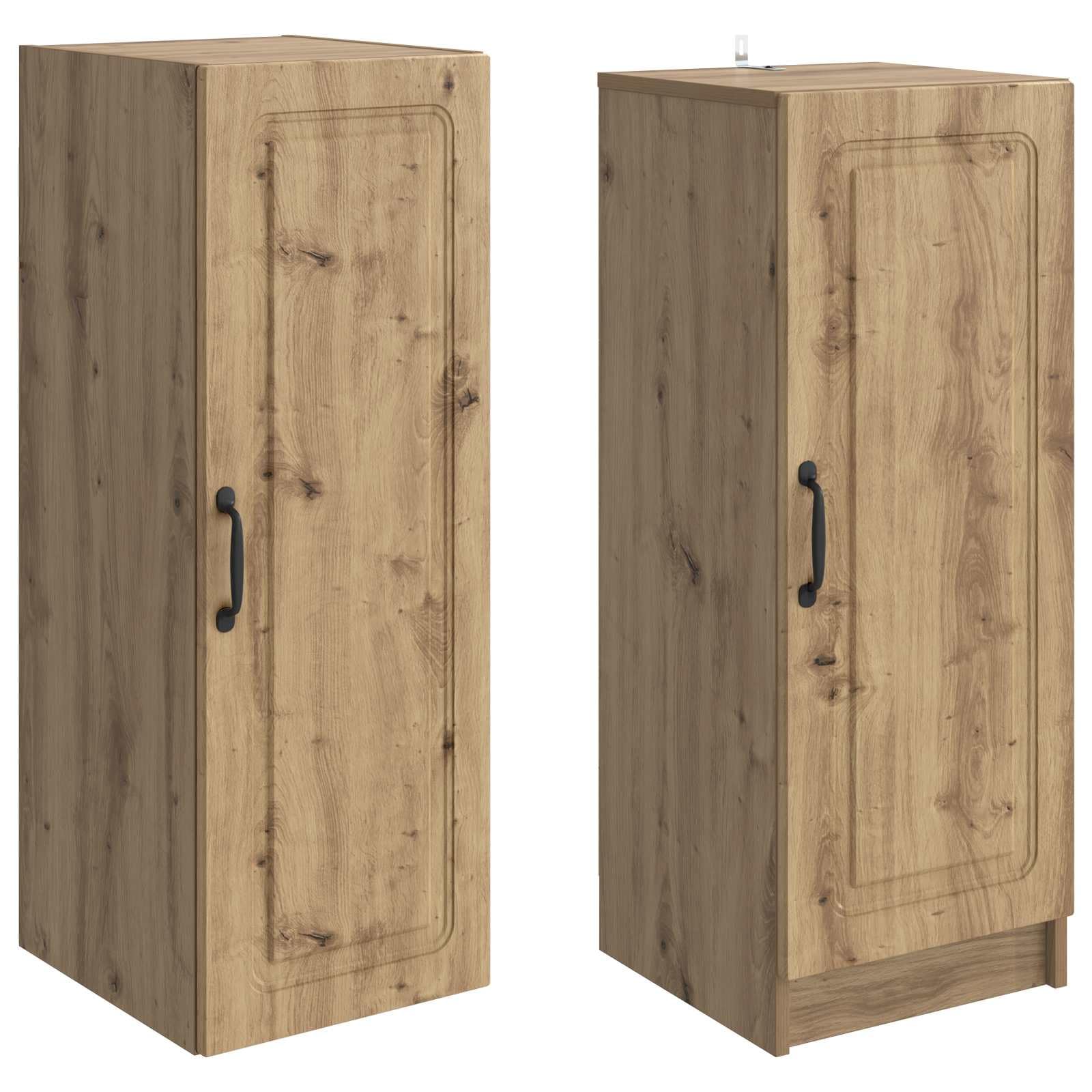 Ensemble Meuble Salon et séjour 2 pcs chêne Artisanal Bois d'ingénierie modulable avec Rangement Complet pour Chambre Cuisine Bureau entrée Salle à Manger