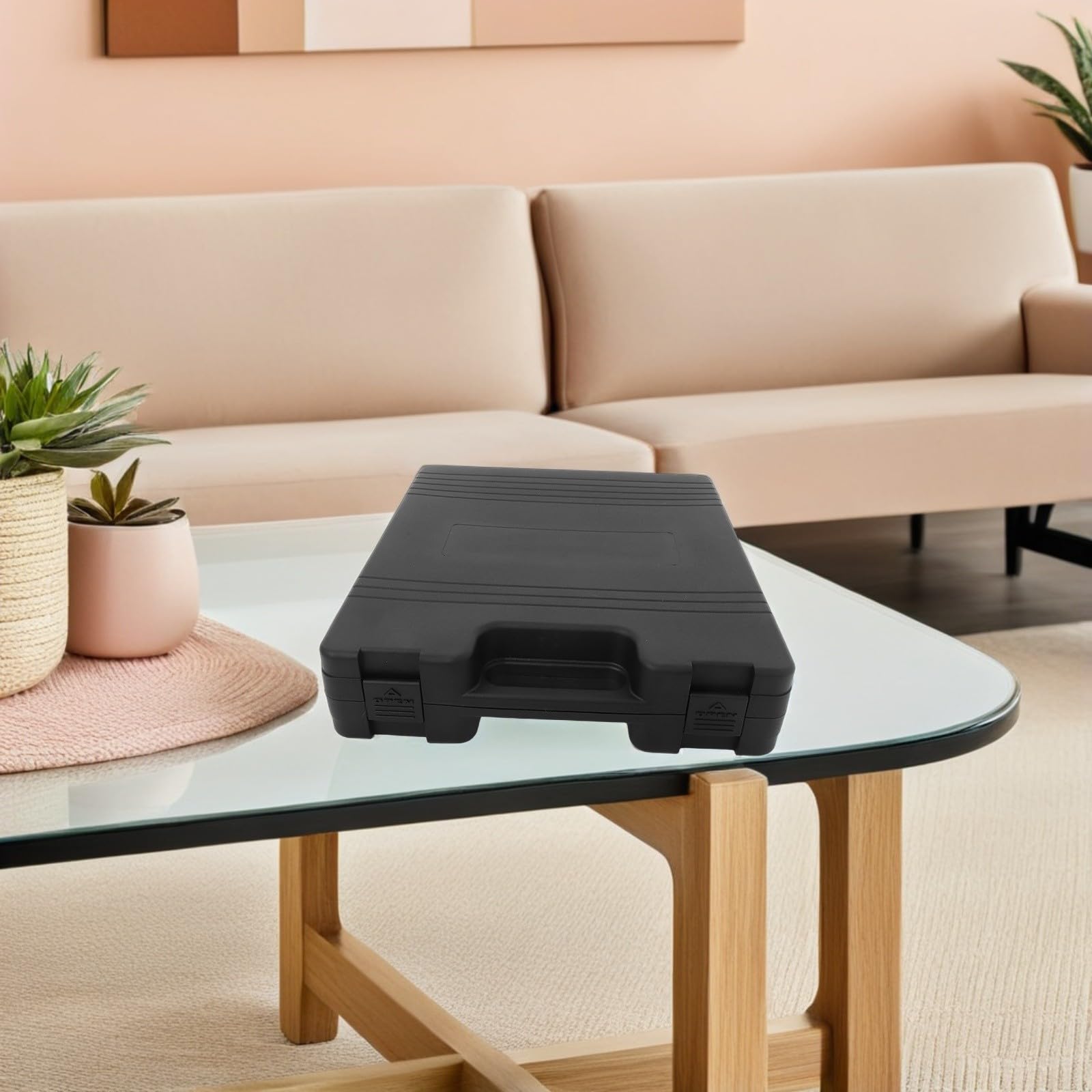 Alipis Custodia Rigida Porta Microfono a Condensatore in Plastica Resistente con Interno Antiurto, Grande Capacità e Design Portatile per Trasporto e Uso All’aperto, per Studio