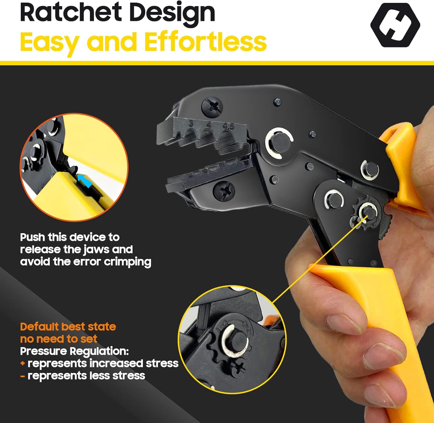 Aglet Crimping Tool, Shoelace Aglets Tool, Aglets For Shoelaces, Repair Shoe Lace Tips Replacement End Comes With 160 pcs Metal Aglets Installation Tool Adaptation 3/4/4.5 mm Aglets (Yellow)