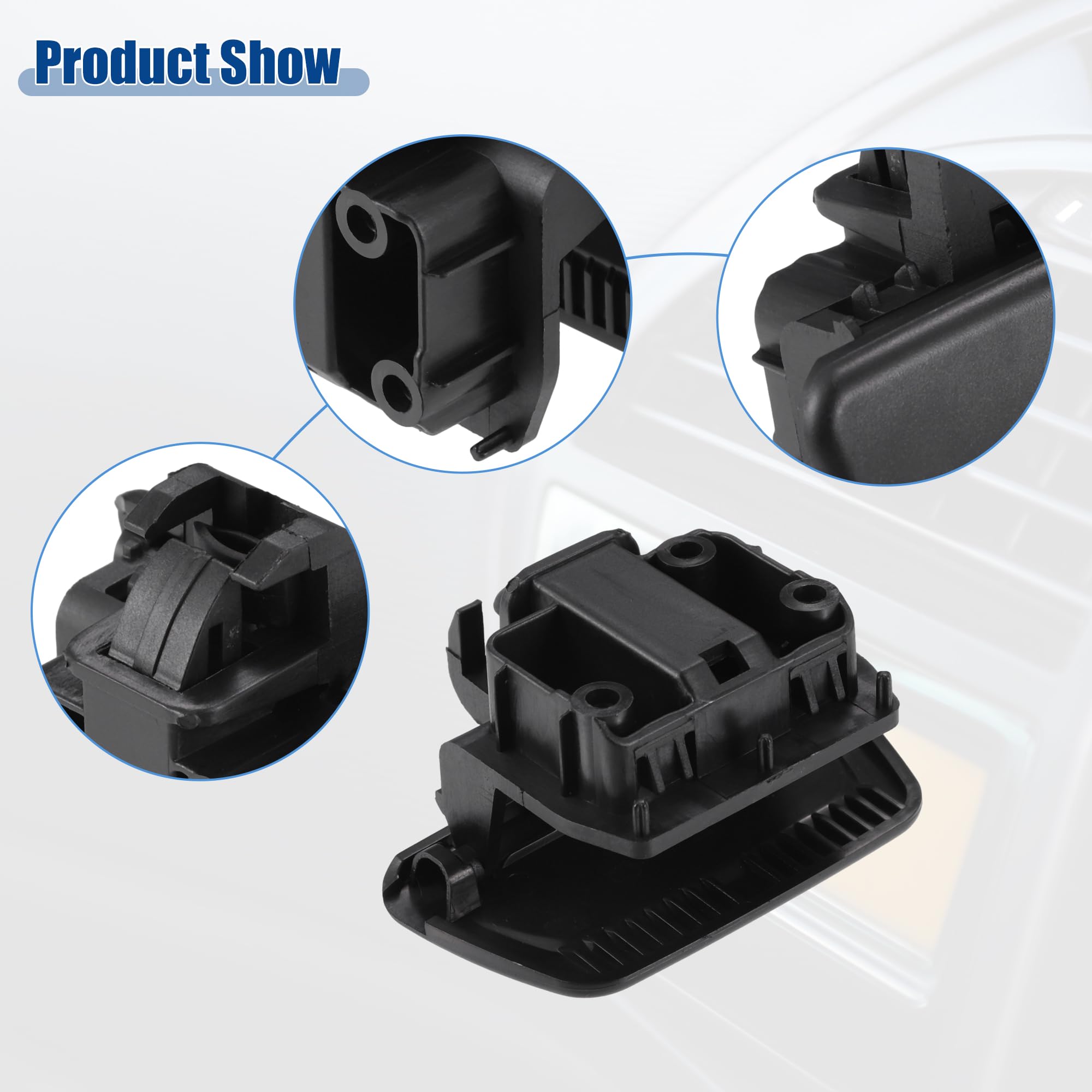 Poignée De Verrouillage Boîte à Gants Pour Ford Fiesta 2011-2019 - Pièce De Rechange Plastique Noir, Remplacement Facile