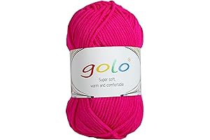 Golo Hot Pink Acrylic Yarn for Crocheting: Transform Your Creations
