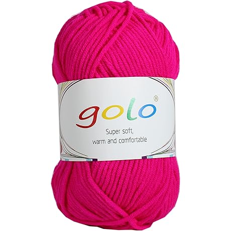 Golo Hot Pink Acrylic Yarn for Crocheting: Transform Your Creations