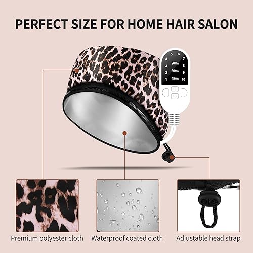 Miniatura 4 de Gorro térmico para acondicionamiento profundo vaporizador para cabello natural uso doméstico, tapa térmica de vapor para cabello negro,