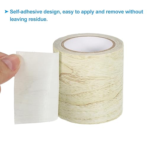 Miniatura 9 de PATIKIL Cinta de reparación de grano de madera de 2.2 pulgadas x 15 pies, paquete de 4 parches de cinta de reparación con textura realista