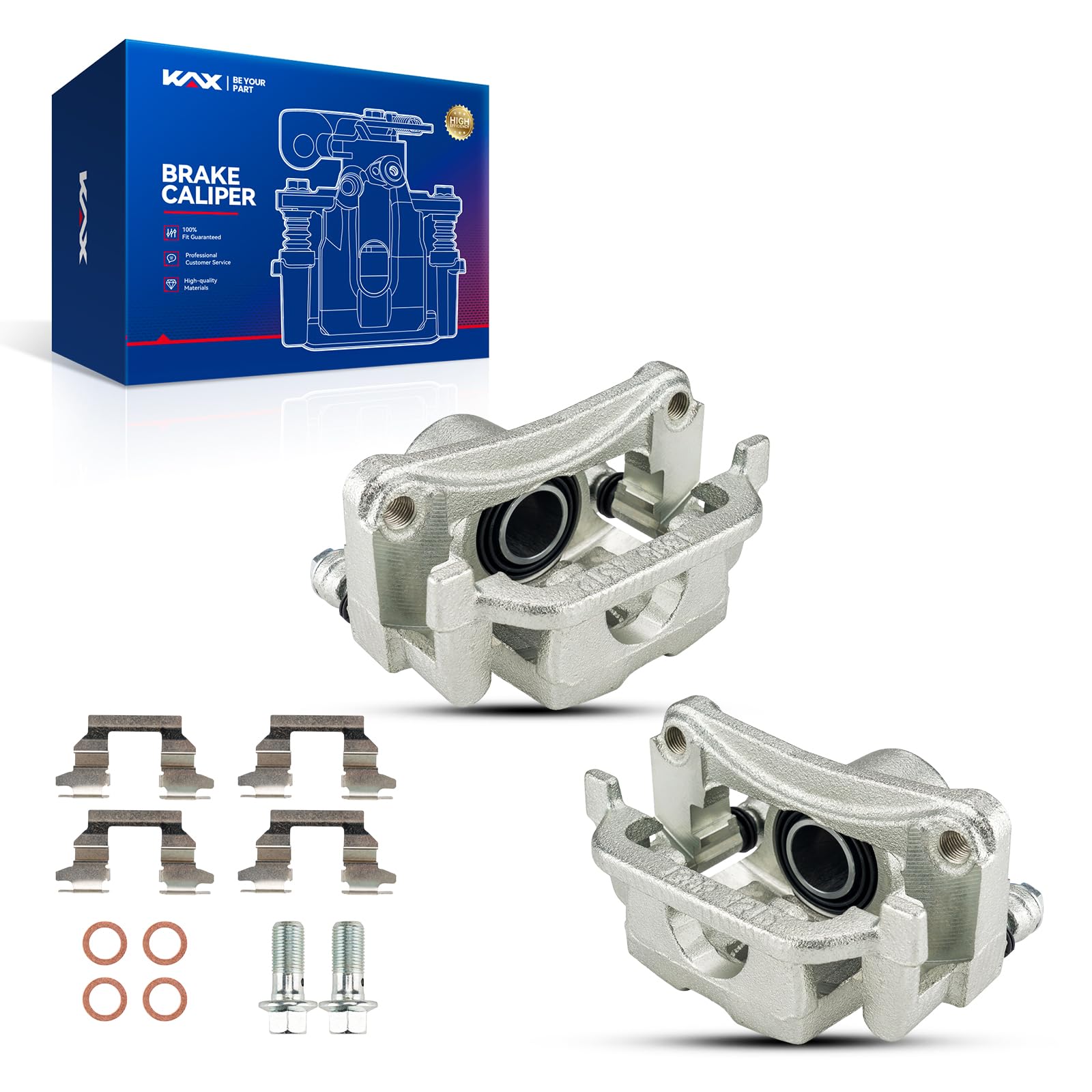 KAX Rear Brake Caliper for 2005-2008 INFINITI G35, 19-B2792A, 19-B2793A