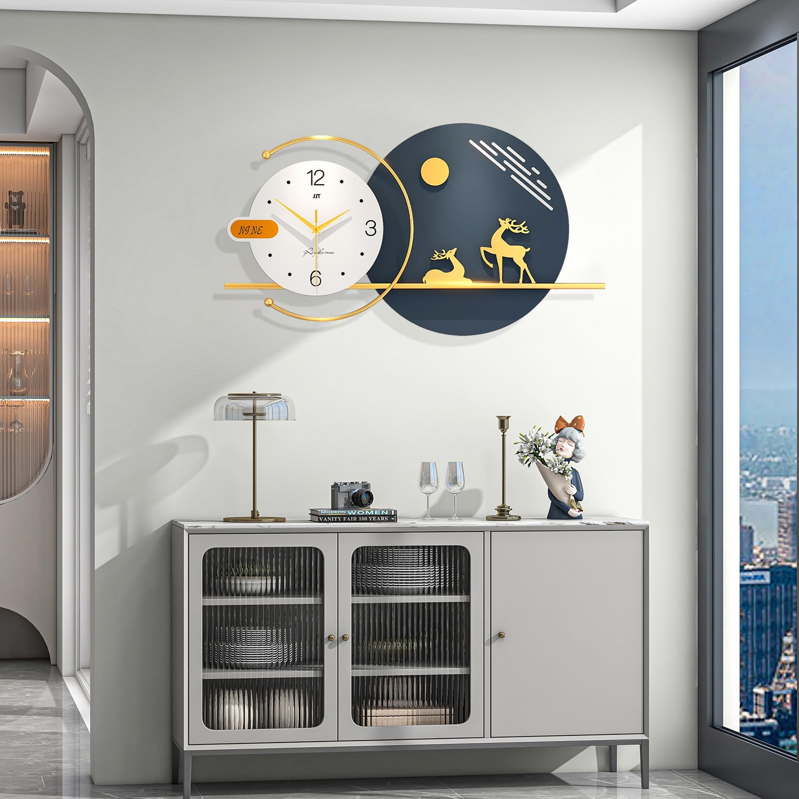 Horloge murale pour salon moderne : créez une ambiance sereine et design